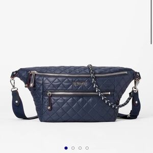MZ Wallace Dawn (navy blue) Crosby Crossbody Sling Bag.